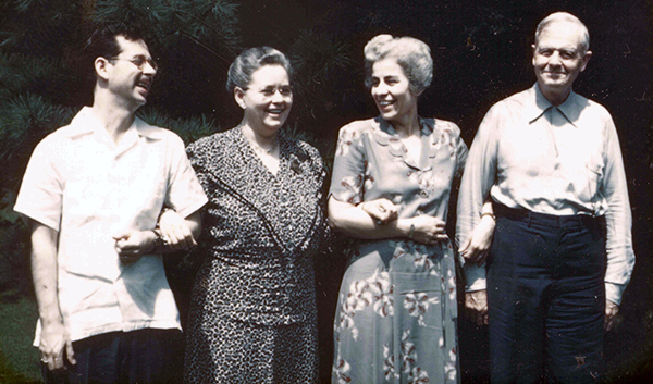 Chester Handy DO, Adah Sutherland, Anne Wales DO FCA, William Garner Sutherland DO DSc